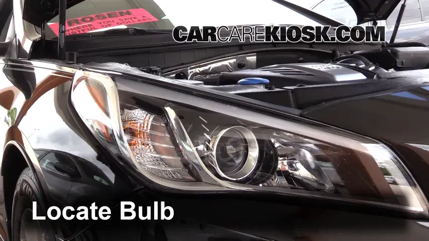 2016 Hyundai Sonata Eco 1.6L 4 Cyl. Turbo Lights Turn Signal - Front (replace bulb)
